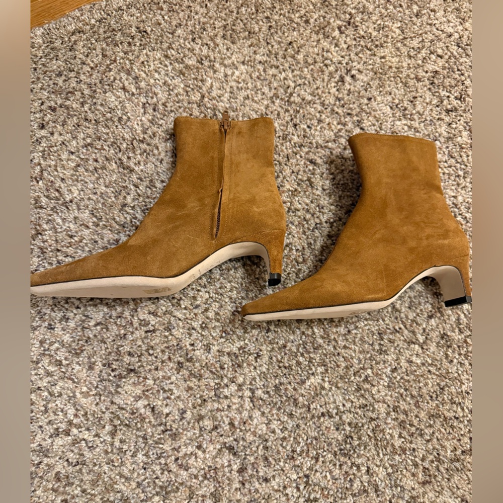 Staud Tan Suede Wally Ankle Boots Size 36 - Picture 2 of 3